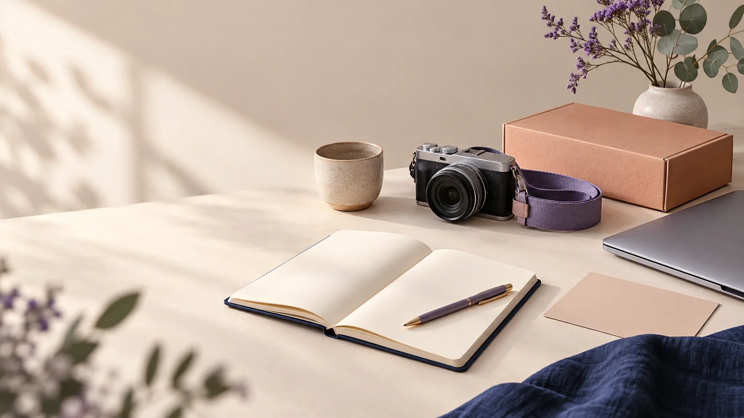 Notebook, camera, computer and parcel: several ways to build an online business